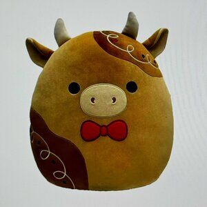 Squishmallows JERICHO 8" Gingerbread Cow 2024 Original Squishmallow ☆ NWT
